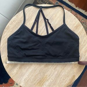 Lululemon - Black Strappy Sports Bra Top - Size 8 (M)